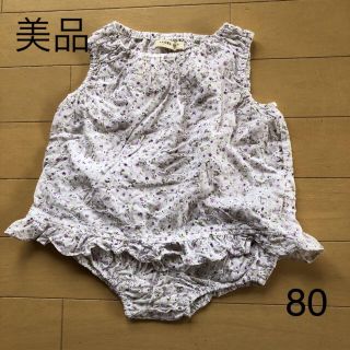 ニシマツヤ(西松屋)の美品☆ベビー 花柄チュニック+パンツ(ワンピース)