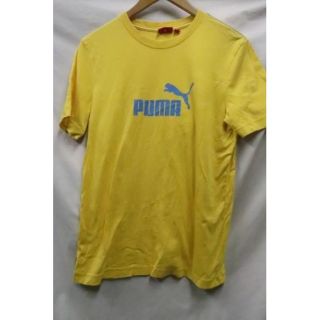 プーマ(PUMA)のPUMAイエローTシャツ/M (Tシャツ/カットソー(半袖/袖なし))