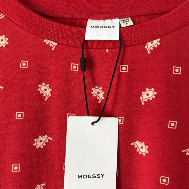 moussy(マウジー)の新品☆moussy マウジー オーバーサイズTシャツ トップス ワンピース レディースのトップス(Tシャツ(半袖/袖なし))の商品写真