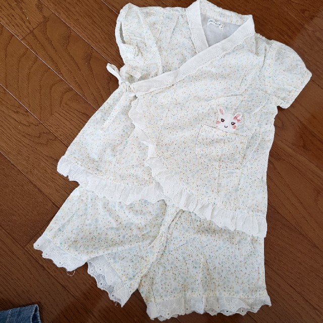 クーラクール　甚平　95 キッズ/ベビー/マタニティのキッズ服女の子用(90cm~)(甚平/浴衣)の商品写真