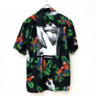 【L】PLEASURES プレジャーズ アロハオープンシャツ ALOHA