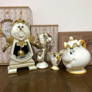 ビジョトヤジュウ(美女と野獣)の美女と野獣 コグスワース ルミエール ポット夫人&チップ 限定セット(キャラクターグッズ)