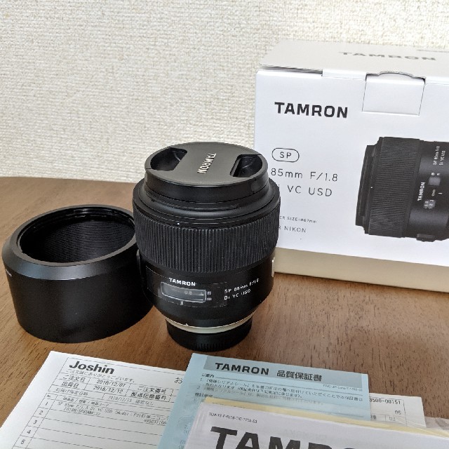 タムロン　85mm　F1.8　Di VC USD