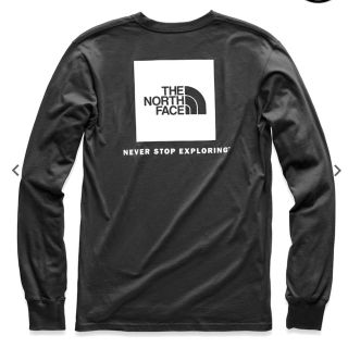 ザノースフェイス(THE NORTH FACE)のThe North Face★レッドロゴ ロンT★Lブラック正規新品(Tシャツ/カットソー(七分/長袖))