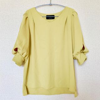 ユナイテッドアローズ(UNITED ARROWS)のイエロー 黄色 ブラウス シフォン(シャツ/ブラウス(半袖/袖なし))