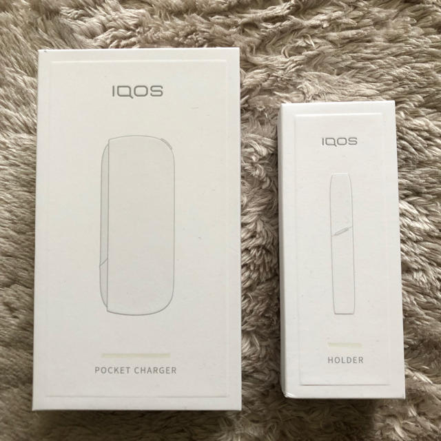 ★新品未開封★ iQOS3 ホワイト ポケットチャージャー、ホルダー セット