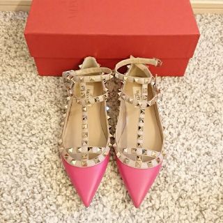 ヴァレンティノ(VALENTINO)の新品未使用 ヴァレンティノ ロックスタッズ パンプス 36(バレエシューズ)