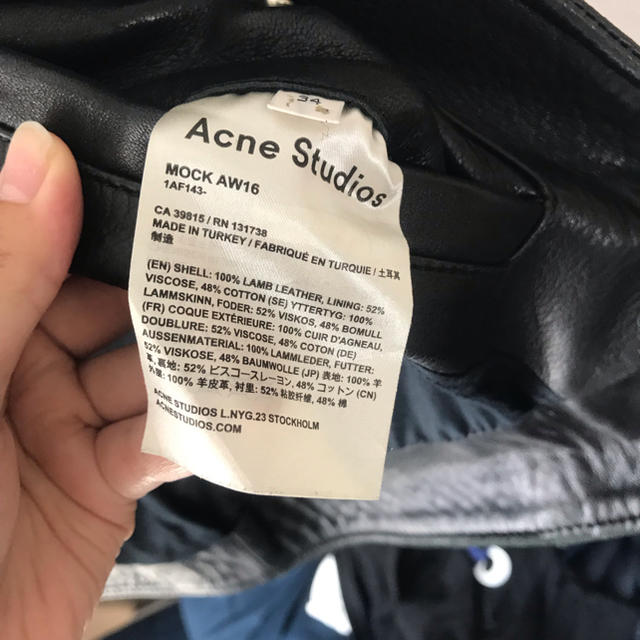 ジャケット/アウターacne studios  ライダース