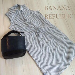 バナナリパブリック(Banana Republic)のバナリパ♡タグ付新品シャツワンピ(ひざ丈ワンピース)