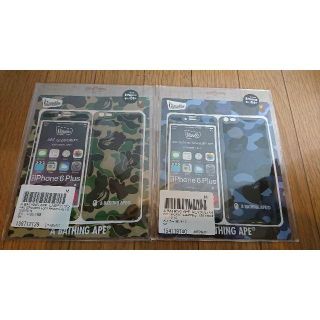 アベイシングエイプ(A BATHING APE)のニック様専用ＡＰＥ　Ｘ　gizmobies 　iphone6plus　2種セット(iPhoneケース)