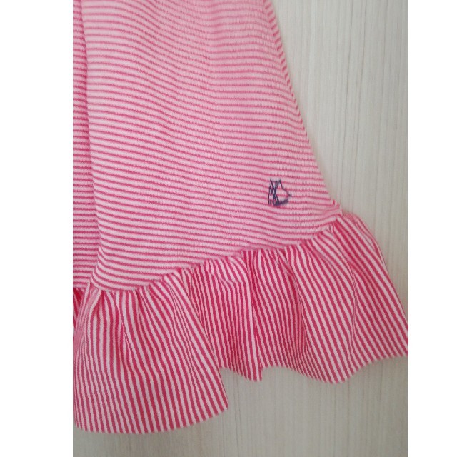 PETIT BATEAU(プチバトー)のプチバトー　ミラレノースリーブワンピース

 キッズ/ベビー/マタニティのキッズ服女の子用(90cm~)(ワンピース)の商品写真