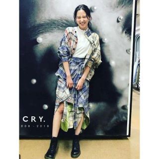 クライ(Cry. STORE)の河北麻友子さん着用！CRY.新作チェック柄カーデ 美品(カーディガン)