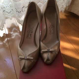 サルヴァトーレフェラガモ(Salvatore Ferragamo)のフェラガモ ウエッジソール パンプス  51/2c(サンダル)