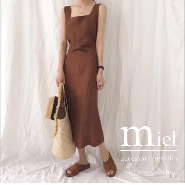 ZARA(ザラ)のterracotta back ribbon🍷/テラコッタ ワンピース レディースのワンピース(ロングワンピース/マキシワンピース)の商品写真