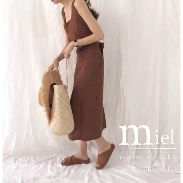 ZARA(ザラ)のterracotta back ribbon🍷/テラコッタ ワンピース レディースのワンピース(ロングワンピース/マキシワンピース)の商品写真