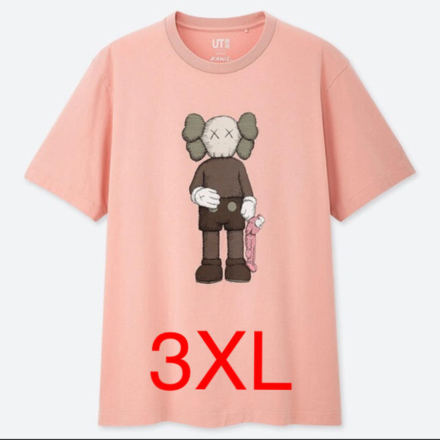 UNIQLO(ユニクロ)の3XL pink companion kaws uniqlo  メンズのトップス(Tシャツ/カットソー(半袖/袖なし))の商品写真