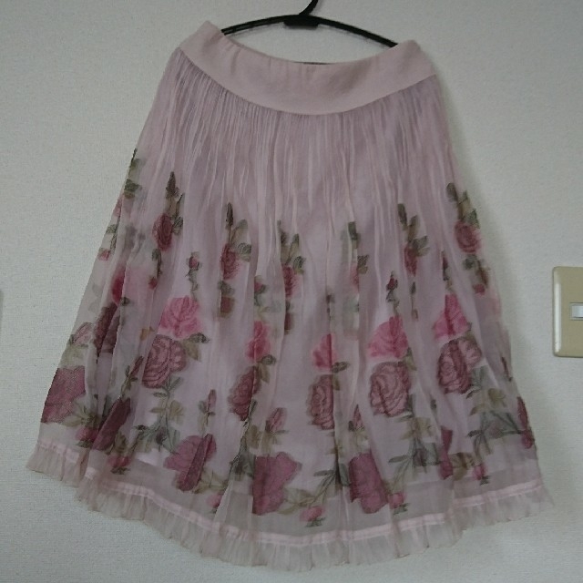 L'EST ROSE(レストローズ)の☆ 可愛いチュ‐ルスカート♪ピンク レディースのスカート(ひざ丈スカート)の商品写真