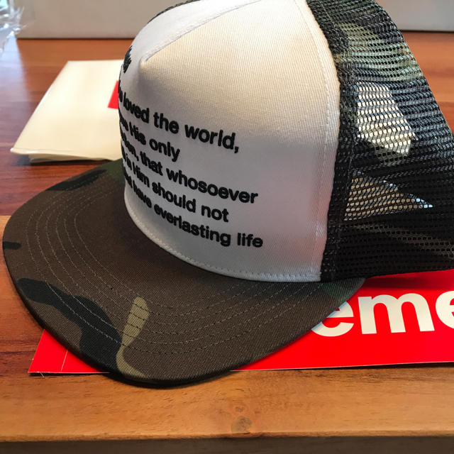 supreme 迷彩 メッシュキャップ