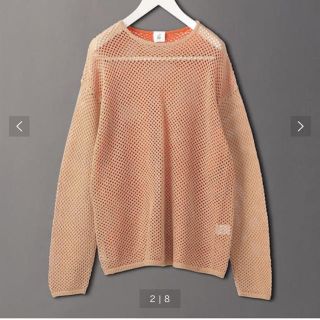 ビューティアンドユースユナイテッドアローズ(BEAUTY&YOUTH UNITED ARROWS)の完売 ROKU メッシュカラーコングスリーブニット(カットソー(長袖/七分))