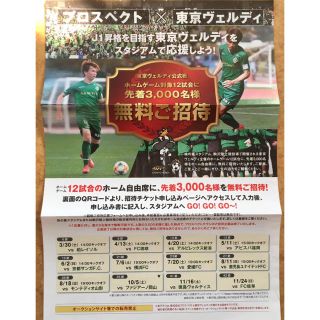 東京ヴェルディ観戦チケット(サッカー)