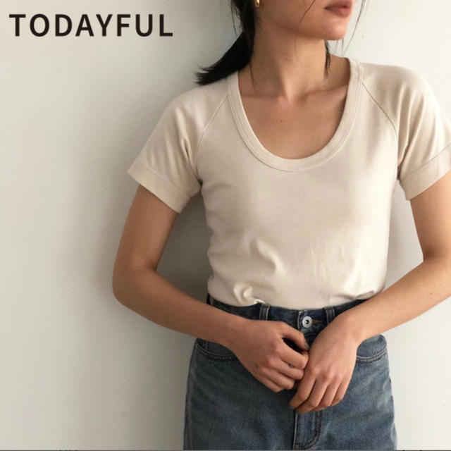 トップスTODAYFUL ラウンドネックラグランTシャツ