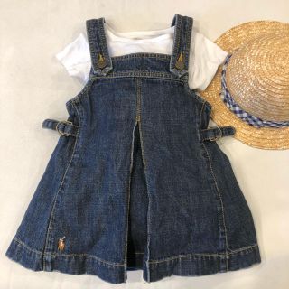 ラルフローレン(Ralph Lauren)の美品☆ RALPH LAUREN デニムサロペット/ジャンパースカート(スカート)