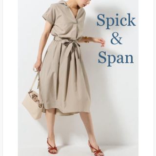 スピックアンドスパン(Spick & Span)のSpick＆Span ライトタンブラーシャツワンピース サイズ38(ひざ丈ワンピース)