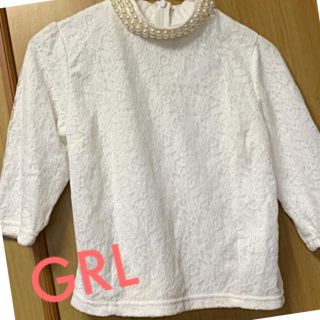 グレイル(GRL)のGRL レーストップス(カットソー(半袖/袖なし))