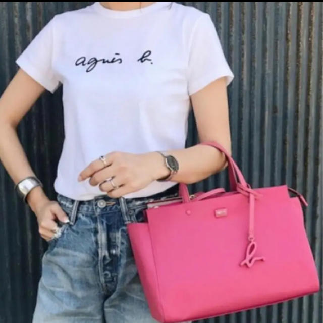 agnes b.(アニエスベー)の新品 ♡ アニエスベー ロゴ Tシャツ T2 S ホワイト レディースのトップス(Tシャツ(半袖/袖なし))の商品写真