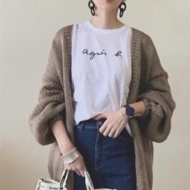 agnes b.(アニエスベー)の新品 ♡ アニエスベー ロゴ Tシャツ T2 S ホワイト レディースのトップス(Tシャツ(半袖/袖なし))の商品写真