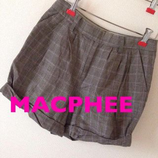 トゥモローランド(TOMORROWLAND)のMACPHEE♡チェックショートパンツ(ショートパンツ)