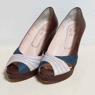 カリアング(kariang)のオープントゥパンプス　24.5センチ(ハイヒール/パンプス)