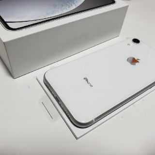 iPhoneXR 128GB ホワイト 新品未使用 SIMフリー ロック解除済(スマートフォン本体)