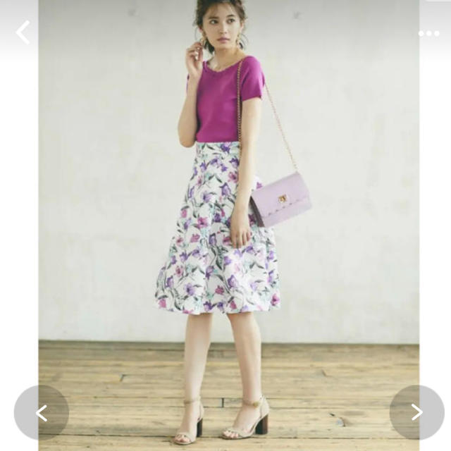 Apuweiser-riche(アプワイザーリッシェ)のアプ♡オータムチューリップスカート レディースのスカート(ひざ丈スカート)の商品写真