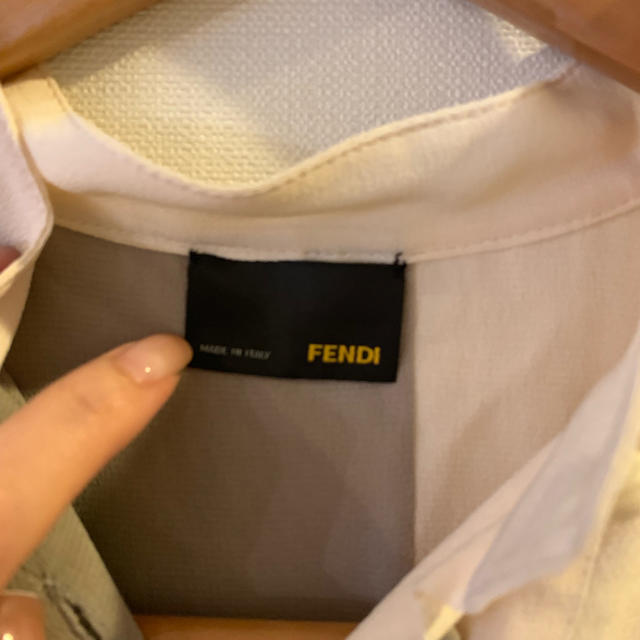 FENDI(フェンディ)のフェンディ  グレーアイボリー ワンピース レディースのワンピース(ミニワンピース)の商品写真