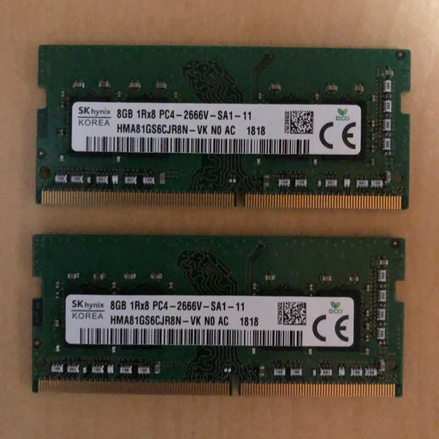 DDR4 SODIMM 2666MHz 8GB x2(16GB)