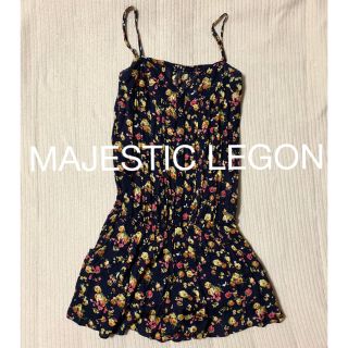 マジェスティックレゴン(MAJESTIC LEGON)のMAJESTIC LEGON(マジェスティック レゴン) 花柄サロペット (サロペット/オーバーオール)