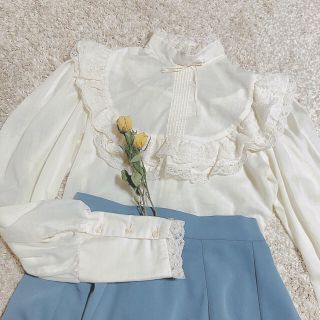 グリモワール(Grimoire)のvintage フリルブラウス(シャツ/ブラウス(長袖/七分))