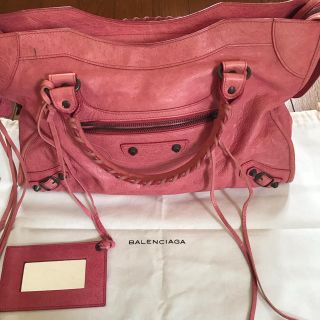 バレンシアガバッグ(BALENCIAGA BAG)のイーサン様 専用 バレンシアガ シティ ピンク(ハンドバッグ)