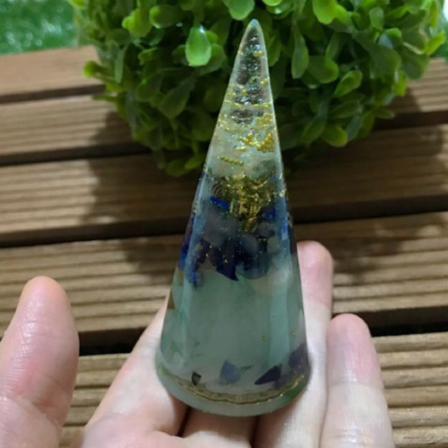 展示♢BIG★BLUE☆FLOWER★ROUGH☆STONE★ORGONITE☆ インテリア/住まい/日用品のインテリア小物(置物)の商品写真