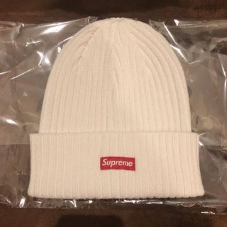 シュプリーム(Supreme)のSupreme Overdyed Beanie White ビーニー  白(ニット帽/ビーニー)