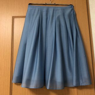 エムズグレイシー(M'S GRACY)の【確約済】M'S GRACY スカート 38 （ブルー）(ひざ丈スカート)