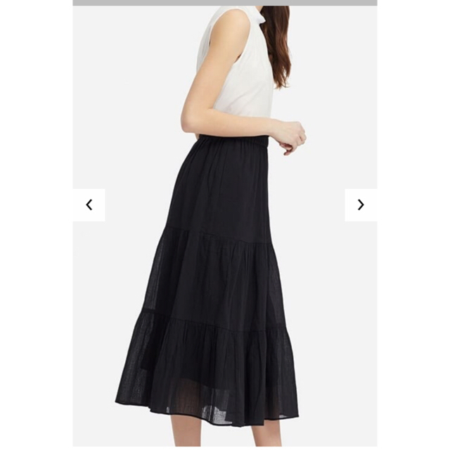 UNIQLO(ユニクロ)の新品 タグ付きUNIQLOティアードロングスカート  レディースのスカート(ロングスカート)の商品写真