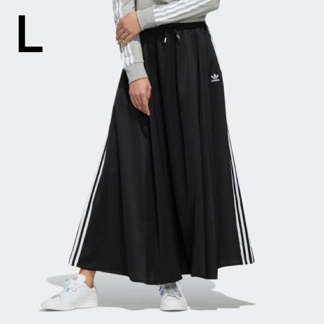 adidas(アディダス)のアディダスオリジナルス ロングスカート LONG SATIN SKIRT レディースのスカート(ロングスカート)の商品写真