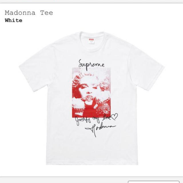品質が Supreme - 【M】Supreme Madonna TEE WHITE Tシャツ/カットソー(半袖/袖なし)