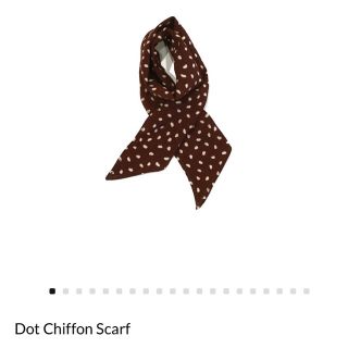 トゥデイフル(TODAYFUL)のtodayful  Dot Chiffon Scarf(バンダナ/スカーフ)