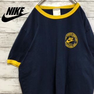 ナイキ(NIKE)の【良デザイン】古着 NIKE ナイキ スウォッシュロゴ Tシャツ XL(Tシャツ/カットソー(半袖/袖なし))