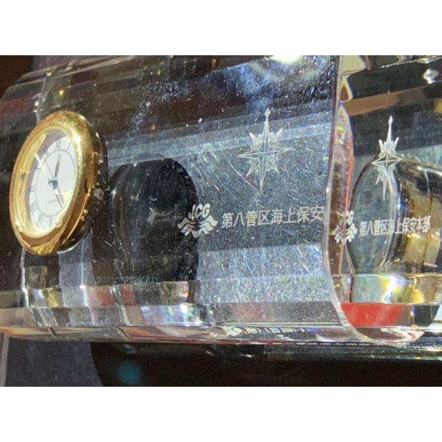 【非売品】第八管区海上保安本部作製のガラス製置き時計【極レア】 2
