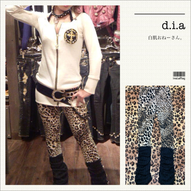 d.i.a(ダイア)のd.i.a♡レッグ付ヒョウ柄レギンス レディースのレディース その他(セット/コーデ)の商品写真