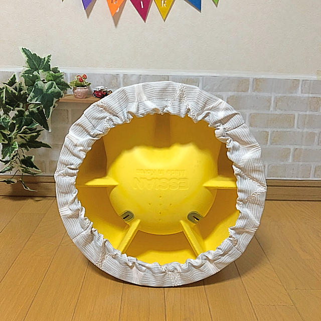 Bumbo(バンボ)のハンドメイド♡バンボカバー(波模様グレー) キッズ/ベビー/マタニティの授乳/お食事用品(その他)の商品写真